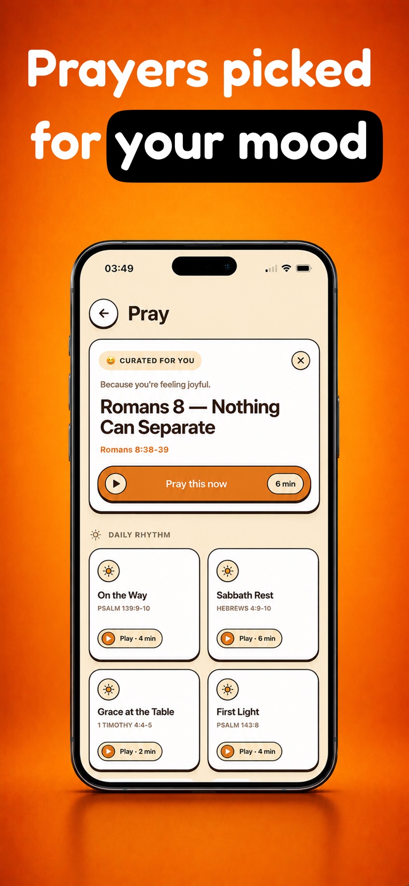 Prayers picked for your mood
