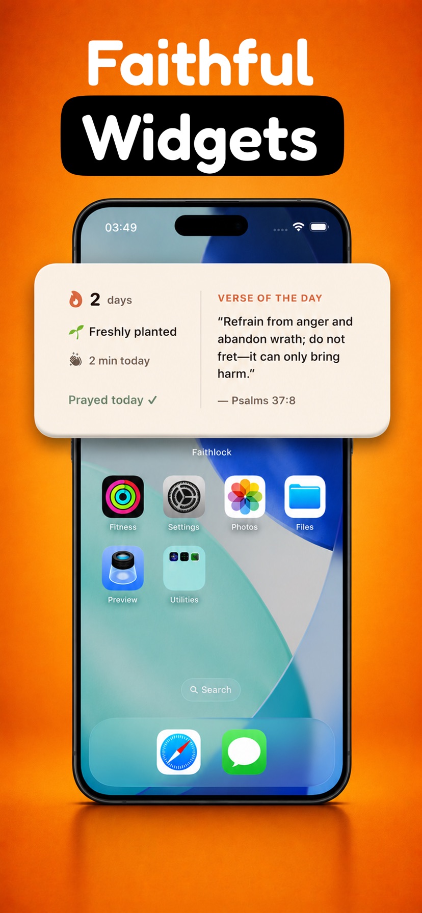Faithful widgets
